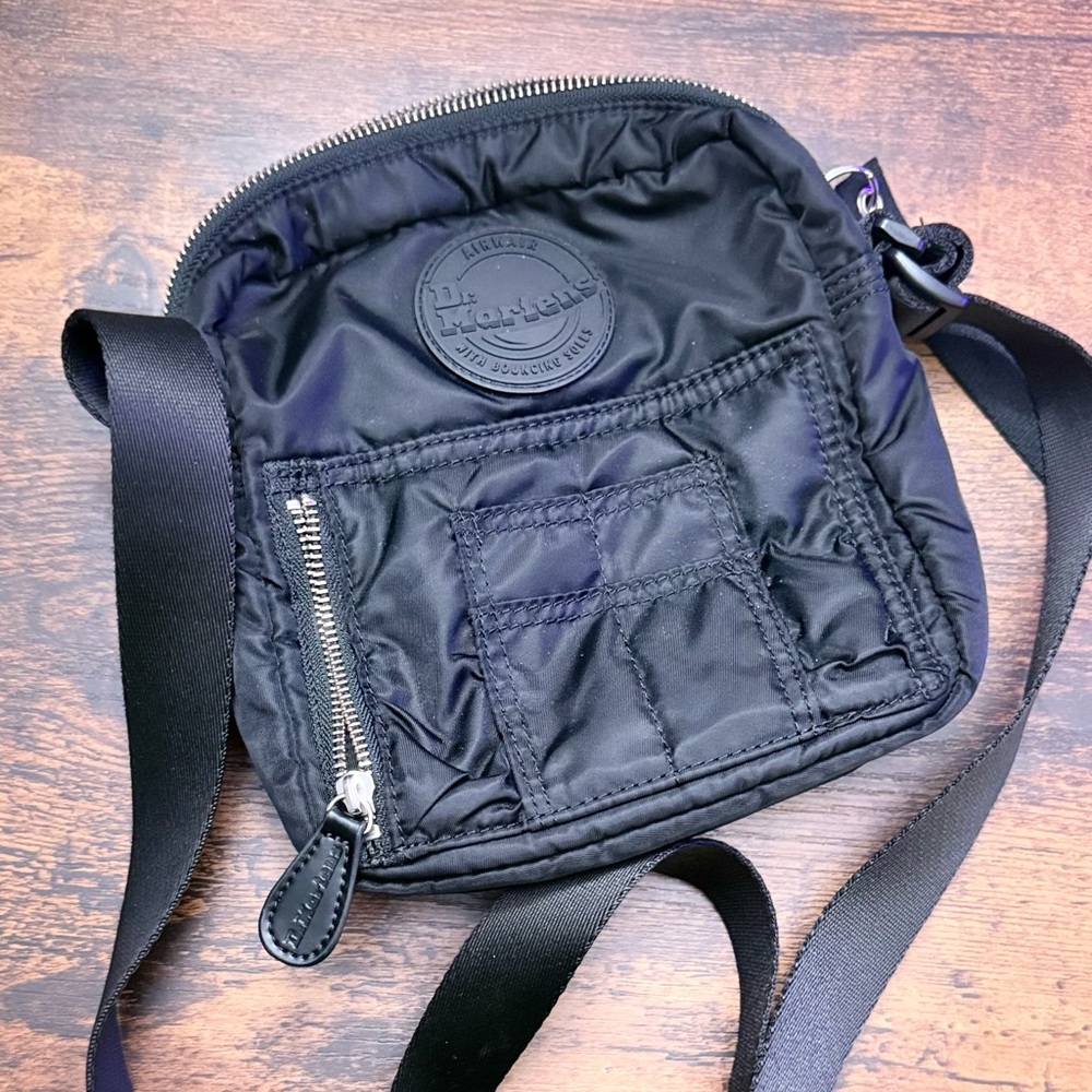 Dr Martens Nylon Mini Black Crossbody Bag